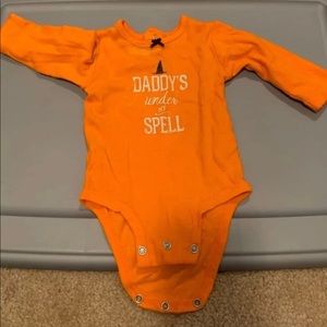 0-3 month Halloween onesie